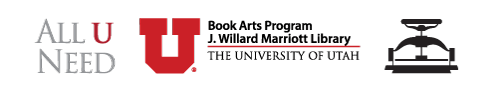 Book Arts Program at University of Utah logo