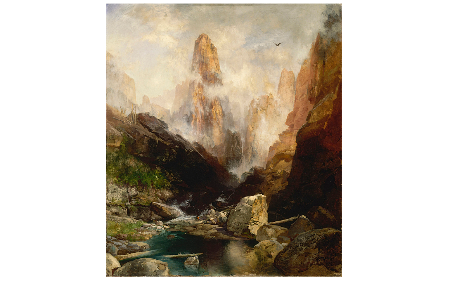 Thomas Moran's Mist in Kanab Canyon, Utah (1892)