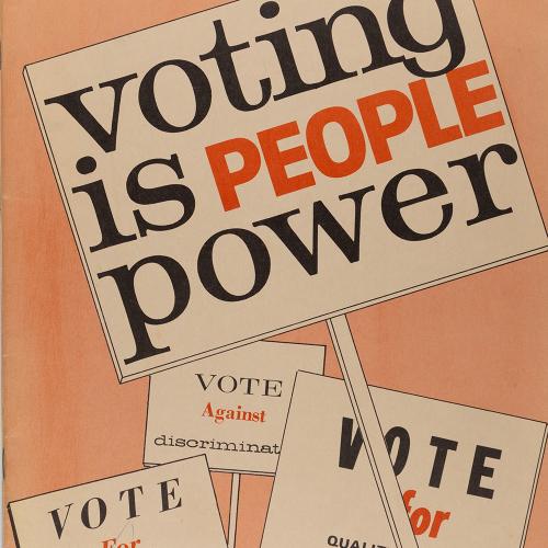 Voting is People Power, 1962, Accn 544, League of Women Voters of Utah records