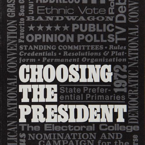 Choosing the President, 1967-68, Accn 544, League of Women Voters of Utah records