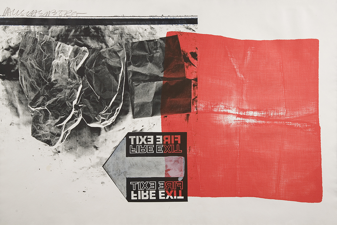Robert Rauschenberg (1925-2008), Treaty, 1974, lithograph, 21 7/8 in. x 40 3/16 in., Purchased with funds from the National Endowment for the Arts, UMFA1974.064.B