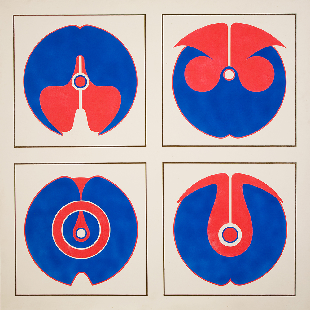 Richard Taylor, Untitled, ca. 1960-76, acrylic on canvas, 60 ¼ in. x 60 ¼ in. Gift of E. Frank Sanguinetti, UMFA1976.058. 
