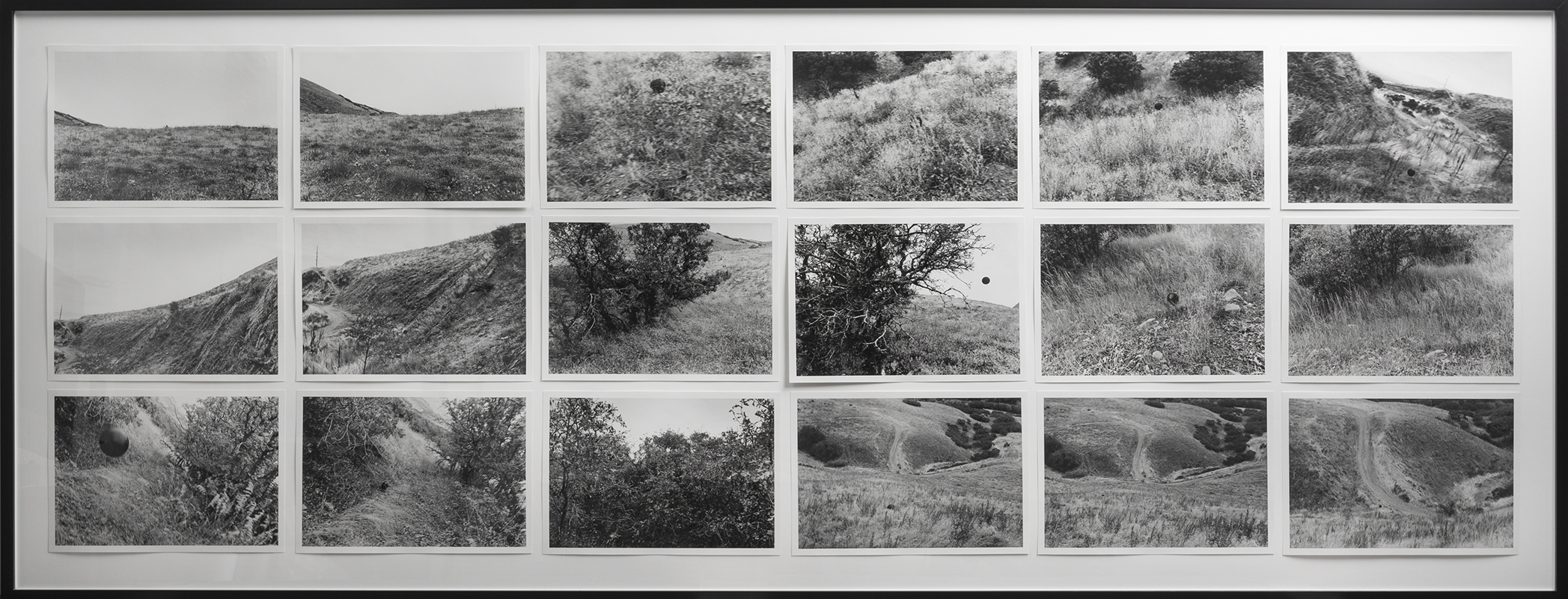 Paul McCarthy (1945 – ), Mountain Bowling series, 1969, gelatin silver print. Purchased with funds from the Phyllis Cannon Wattis Endowment Fund and the Paul L. and Phyllis C. Wattis Fund, UMFA2014.9