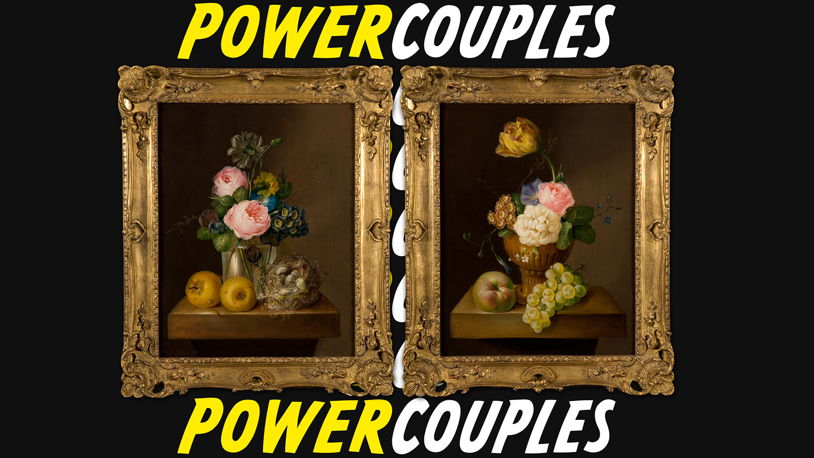 Flower still life pendant in Power Couples The Pendant Format in Art