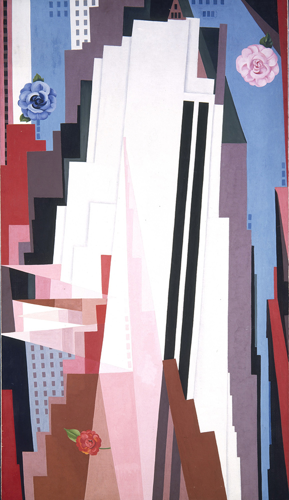 Georgia O’Keeffe (American, 1887–1986), Manhattan, 1932, oil on canvas, 84 3/8 x 48 1/4 in., Smithsonian American Art Museum, gift of the Georgia O’Keeffe Foundation, 1995.3.1