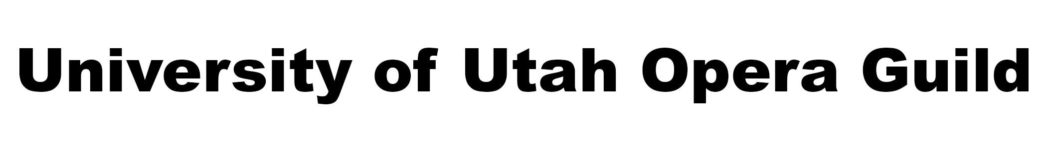 Text that reads University of Utah Opera Guild