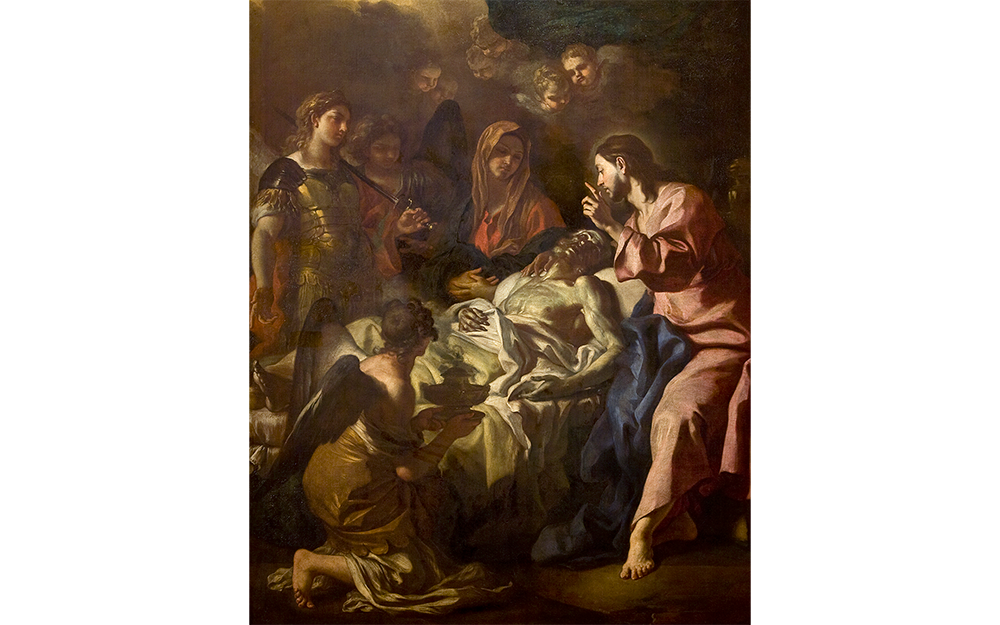 Francesco Solimena, The Death of Saint Joseph, circa 1698-1700, oil on canvas. UMFA1990.048.001