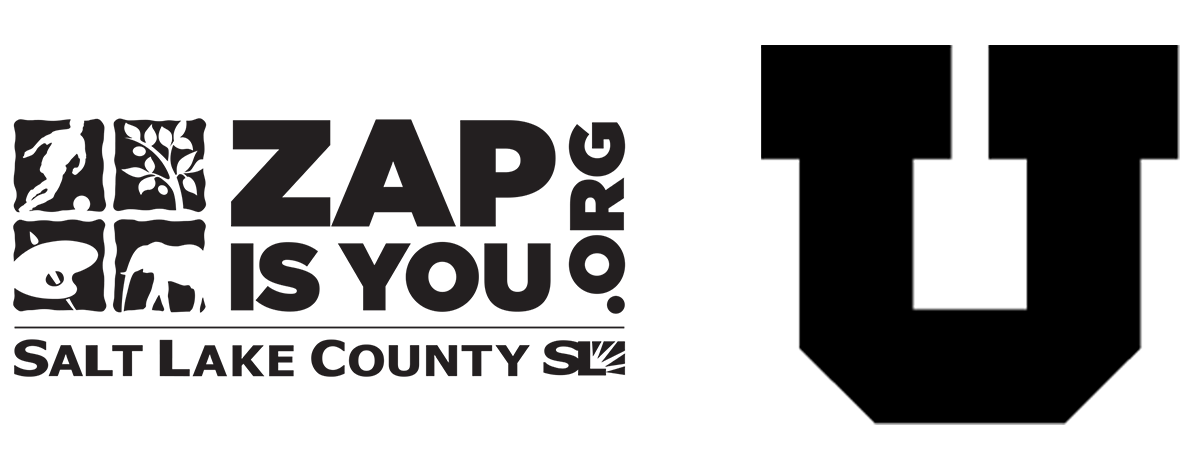 Logos for ZAP and the University of Utah