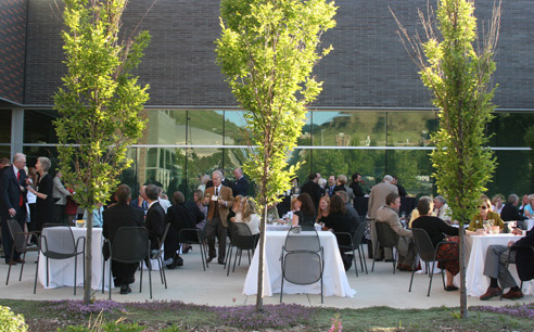 Private event on Museum patio