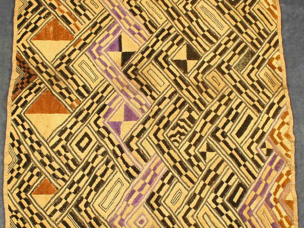 Unidentified Artist, Kuba peoples, Democratic Republic of Congo, Prestige Panel, raffia palm fiber and pigment, Owen D. Mort, Jr. Collection of African Art, assisted by the George S. and Dolores Dore Eccles Foundation, UMFA1985.053.304.