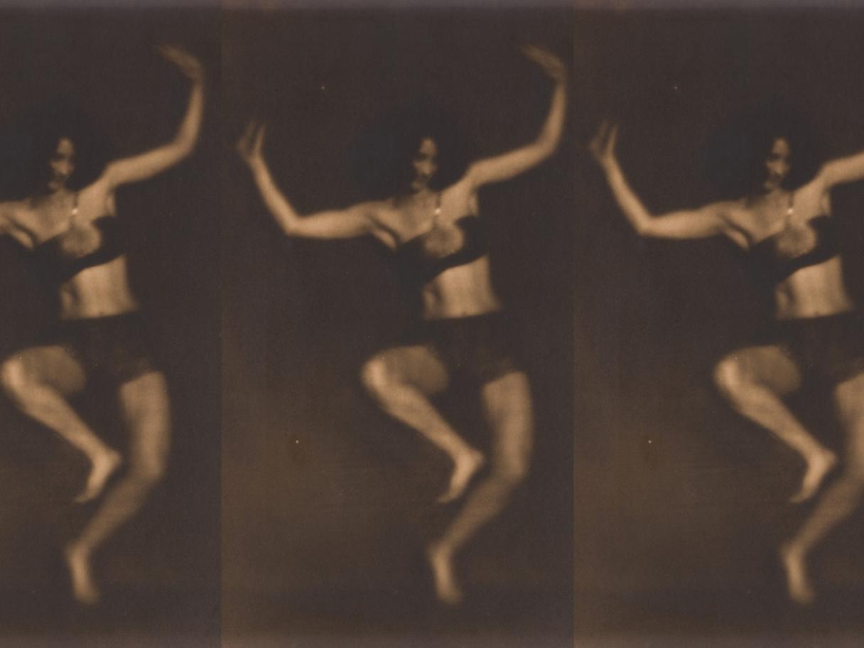 Ben Magid Rabinovitch, (American, 1884-1964), Dance Grotesque, 1922, gelatin silver print, 13 13/16 x 10 7/8 in., gift of the Dr. James E. and Debra Pearl Photograph Collection, UMFA2001.22.60