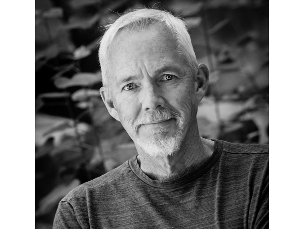 black and white portrait of Michael McRae