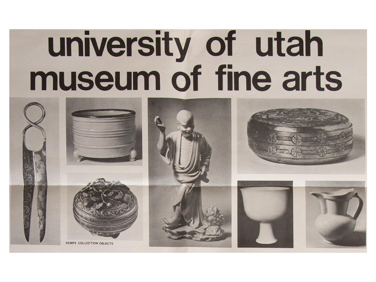 Brochure about the UMFA and recently-completed building, 1972.University of Utah Facilities Planning and Construction Office records, Acc. 0416, Box 9, Building Files: Art and Architecture—Loose Material, 1968-73. University Archives and Records Management. J. Willard Marriott Library, the University of Utah.