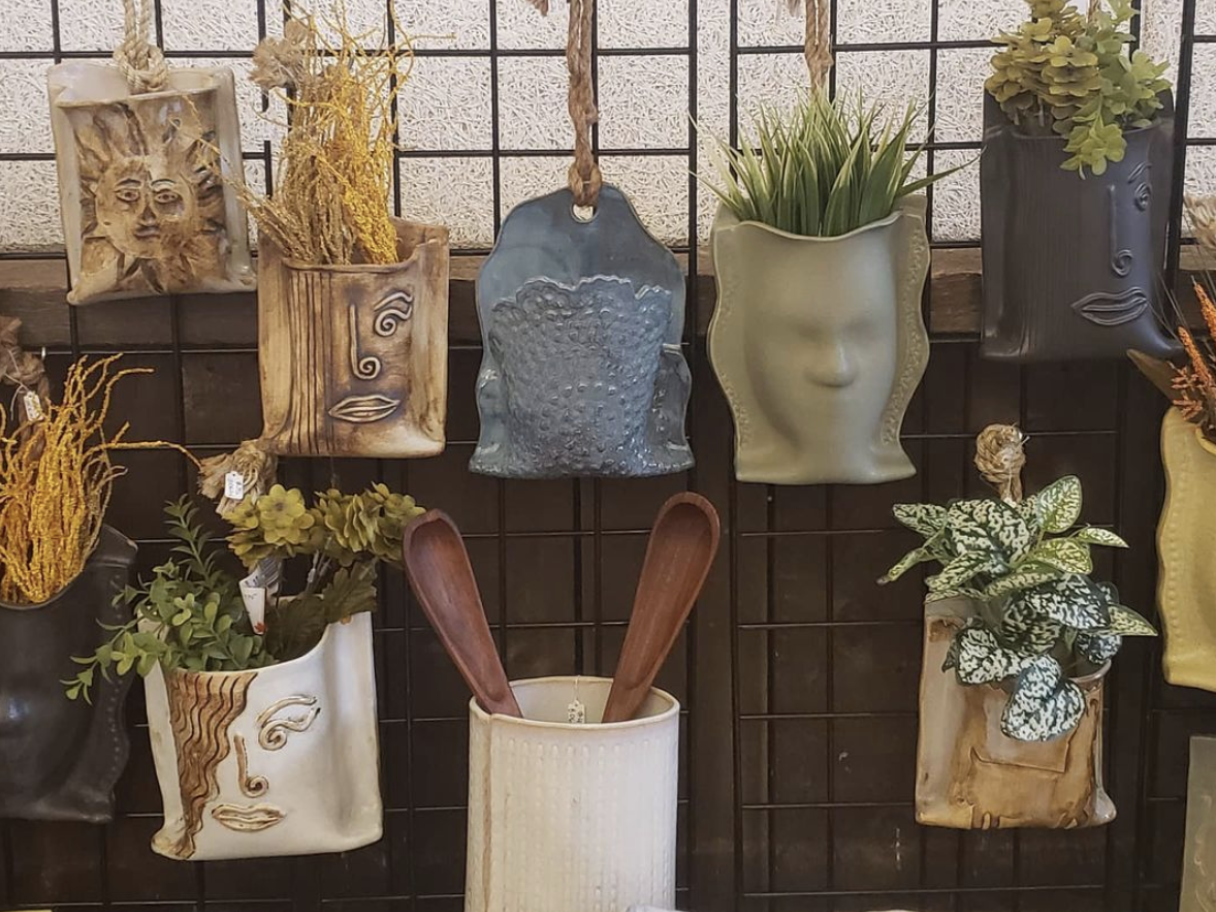 Marisol Pitta-Perez a selection of pottery wall hangings