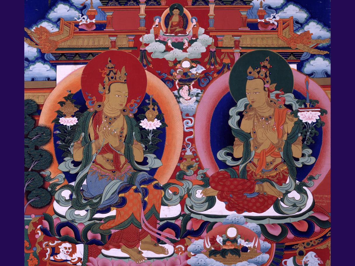 A colorful thangka
