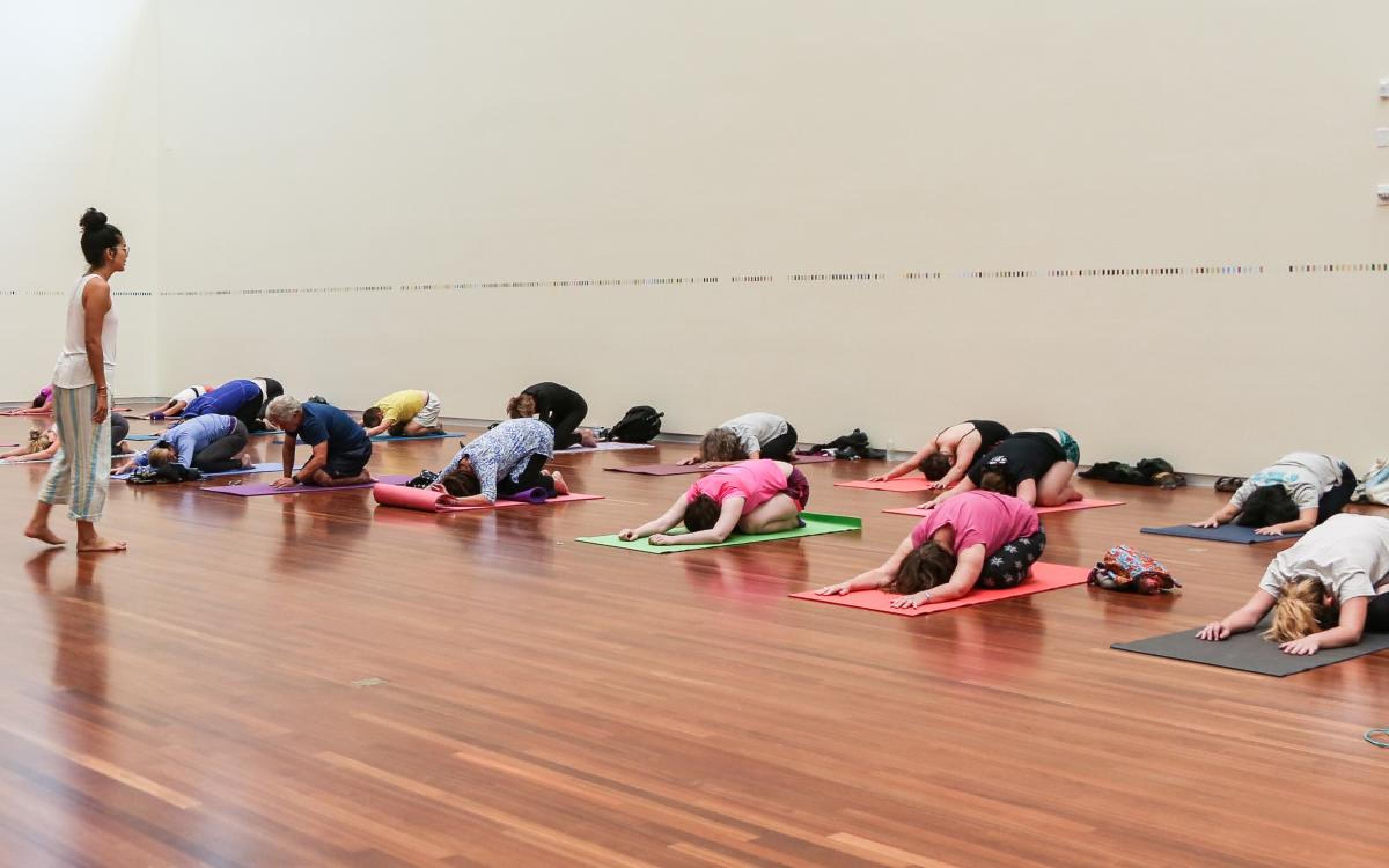 Yoga in the UMFA Great Hall