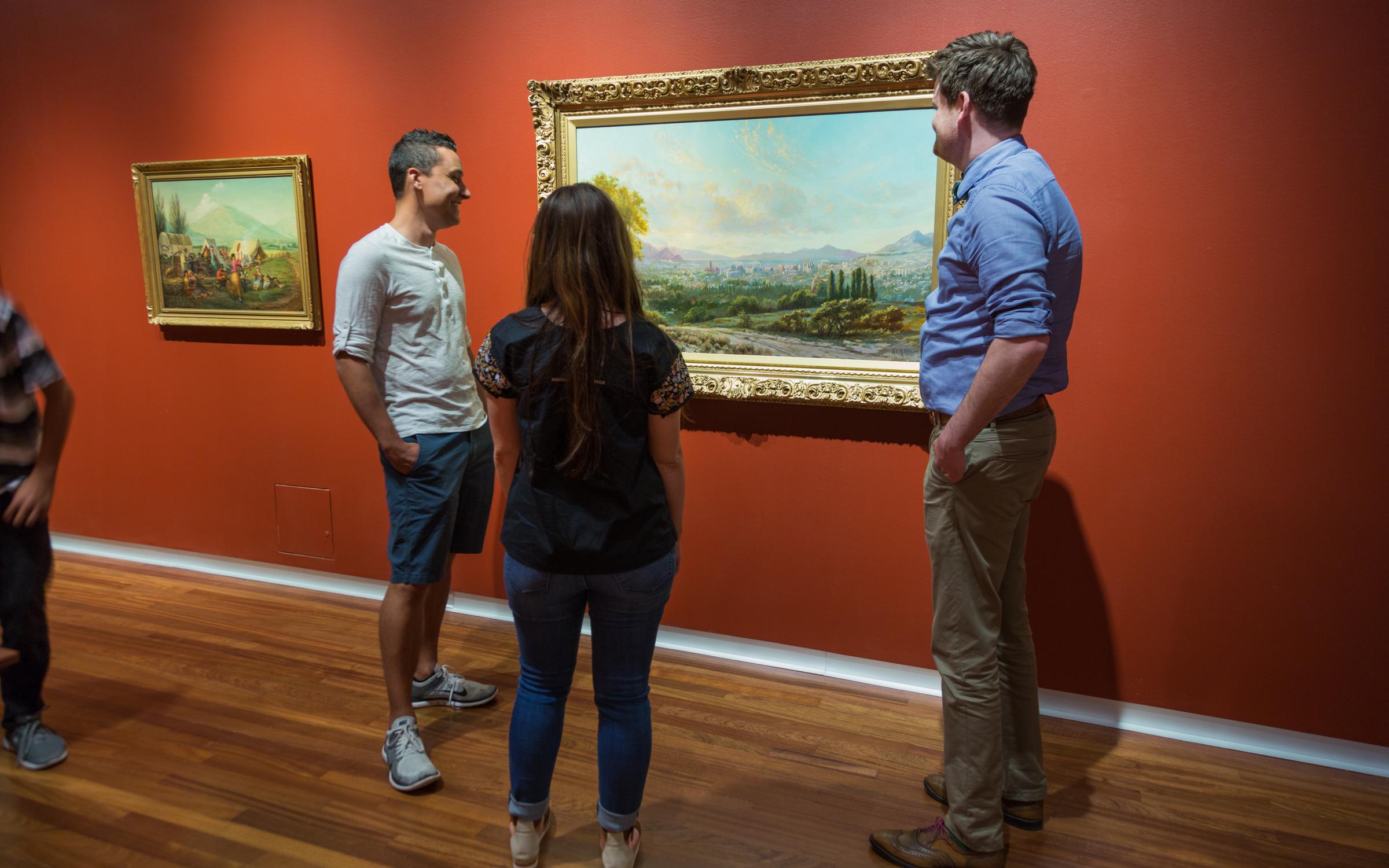 Viewing: Henry L.A. Culmer, (American, 1854-1914), View of Salt Lake City, oil on canvas, 30 x 48 in., gift of Joseph J. Palmer, Wayne G Petty, the heirs O. Wood Moyle III and H. James Harwood by exchange, UMFA2011.18.1 Viewing: Henry L.A. Culmer, (American, 1854-1914), View of Salt Lake City, oil on canvas, 30 x 48 in., gift of Joseph J. Palmer, Wayne G Petty, the heirs O. Wood Moyle III and H. James Harwood by exchange, UMFA2011.18.1