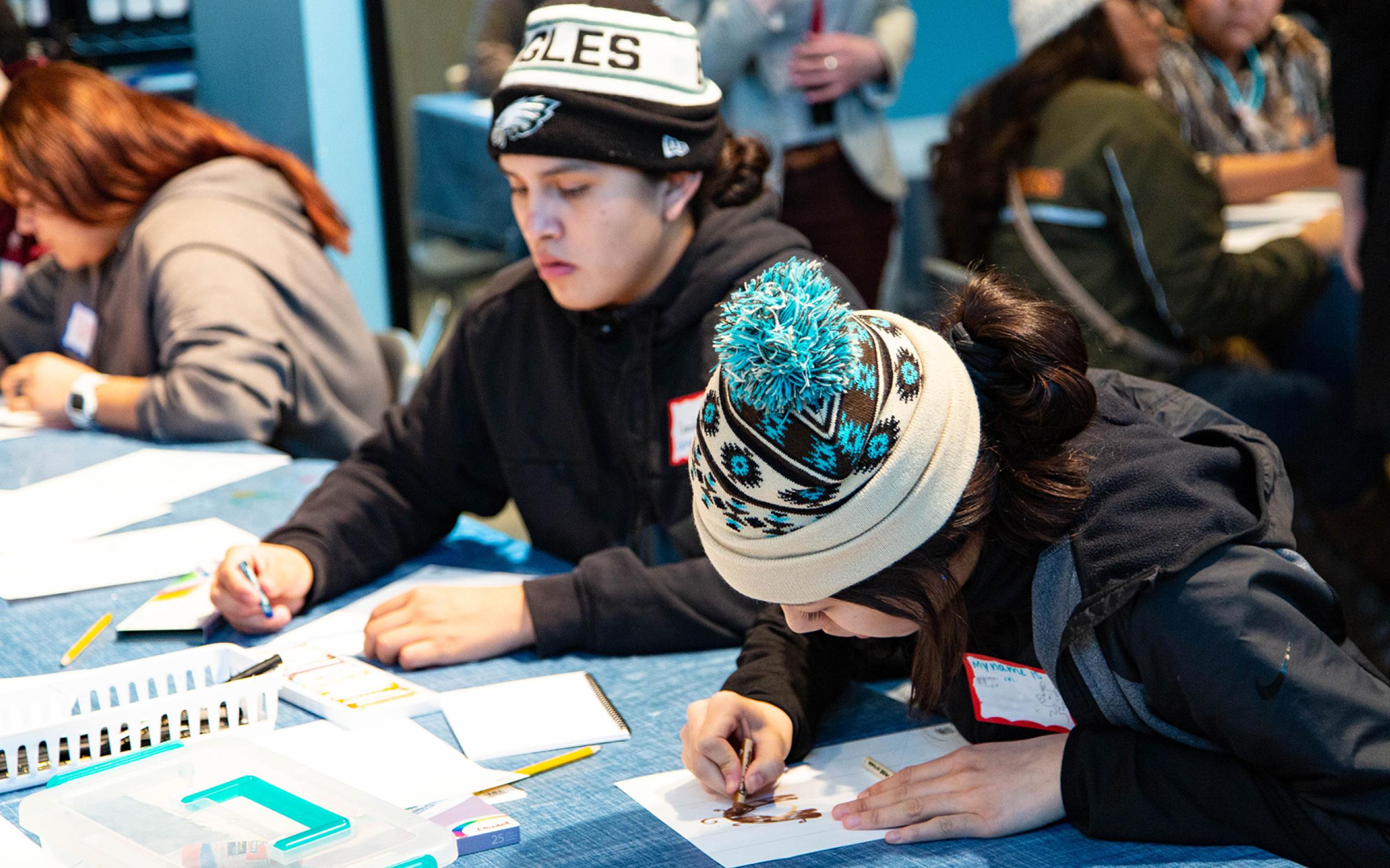 Students in the Utah Museum of Fine Arts Classroom