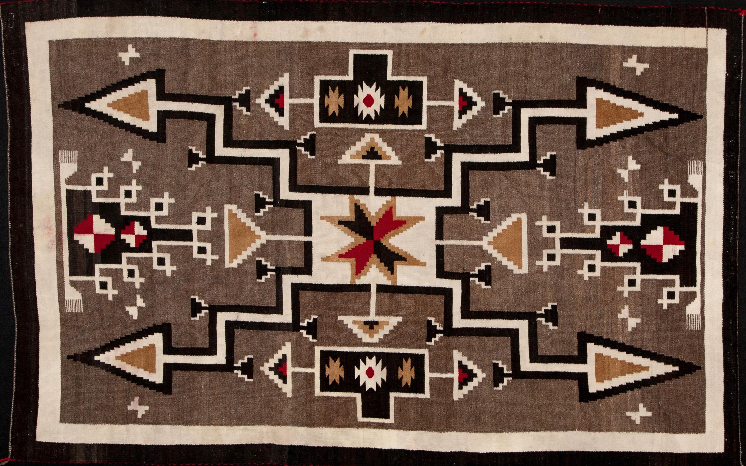 Navajo Storm Pattern rug, c. 1950s