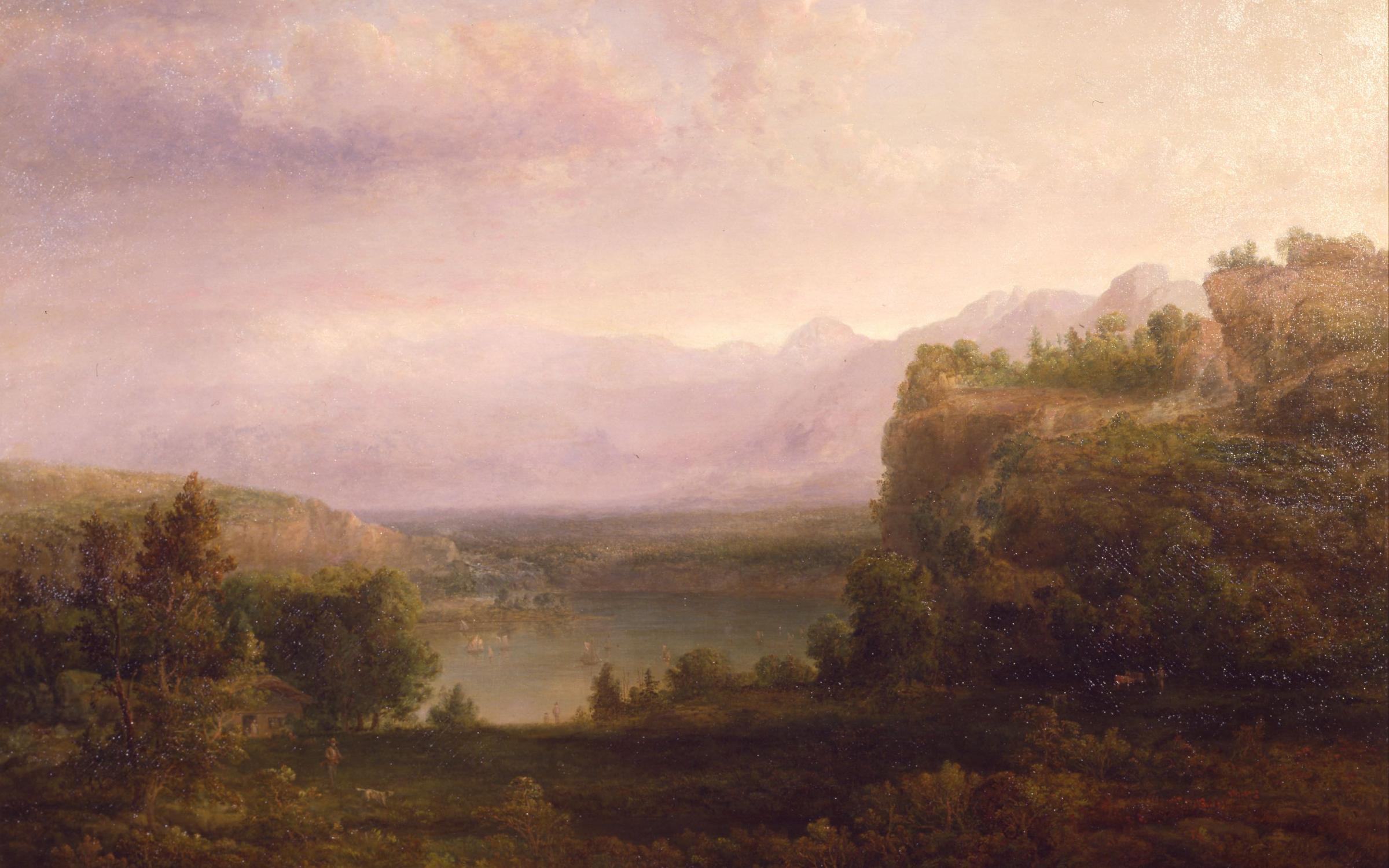 Thomas Doughty, (American), Along the Hudson, 1852 Thomas Doughty, (American), Along the Hudson, 1852