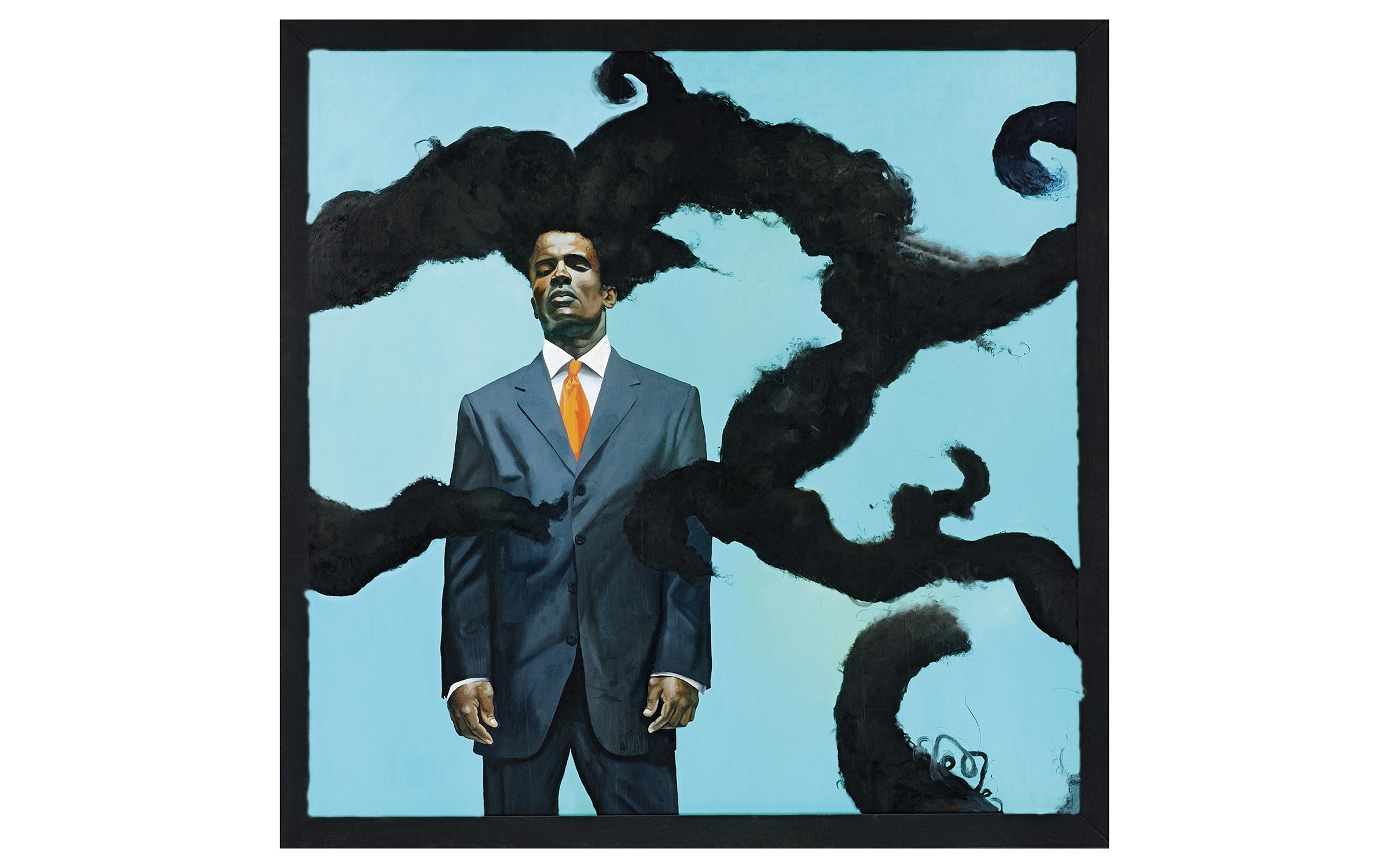 Kehinde Wiley, Conspicuous Fraud Series #1 (Eminence), 2001 Kehinde Wiley, Conspicuous Fraud Series #1 (Eminence), 2001