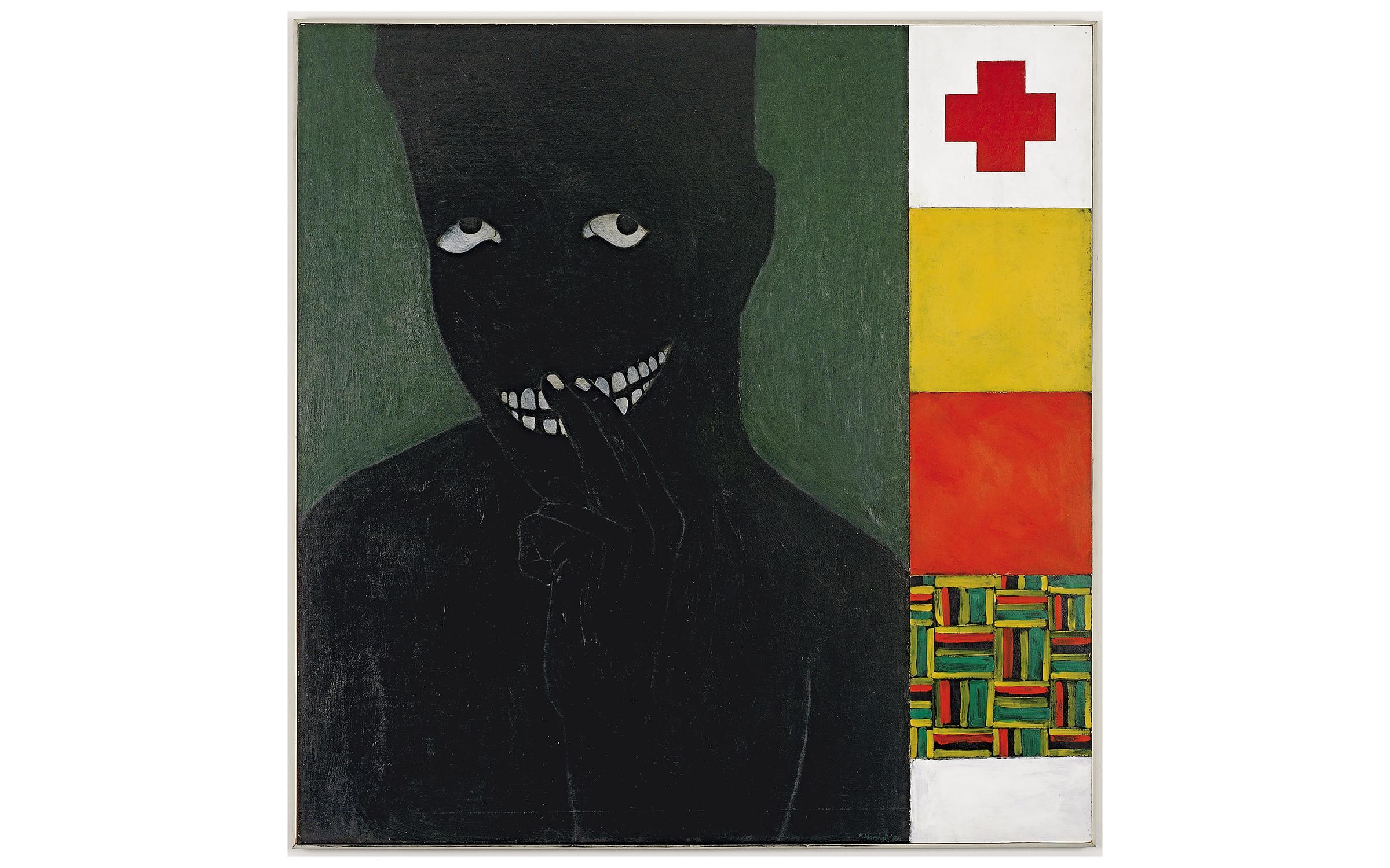 Kerry James Marshall, Silence is Golden, 1986