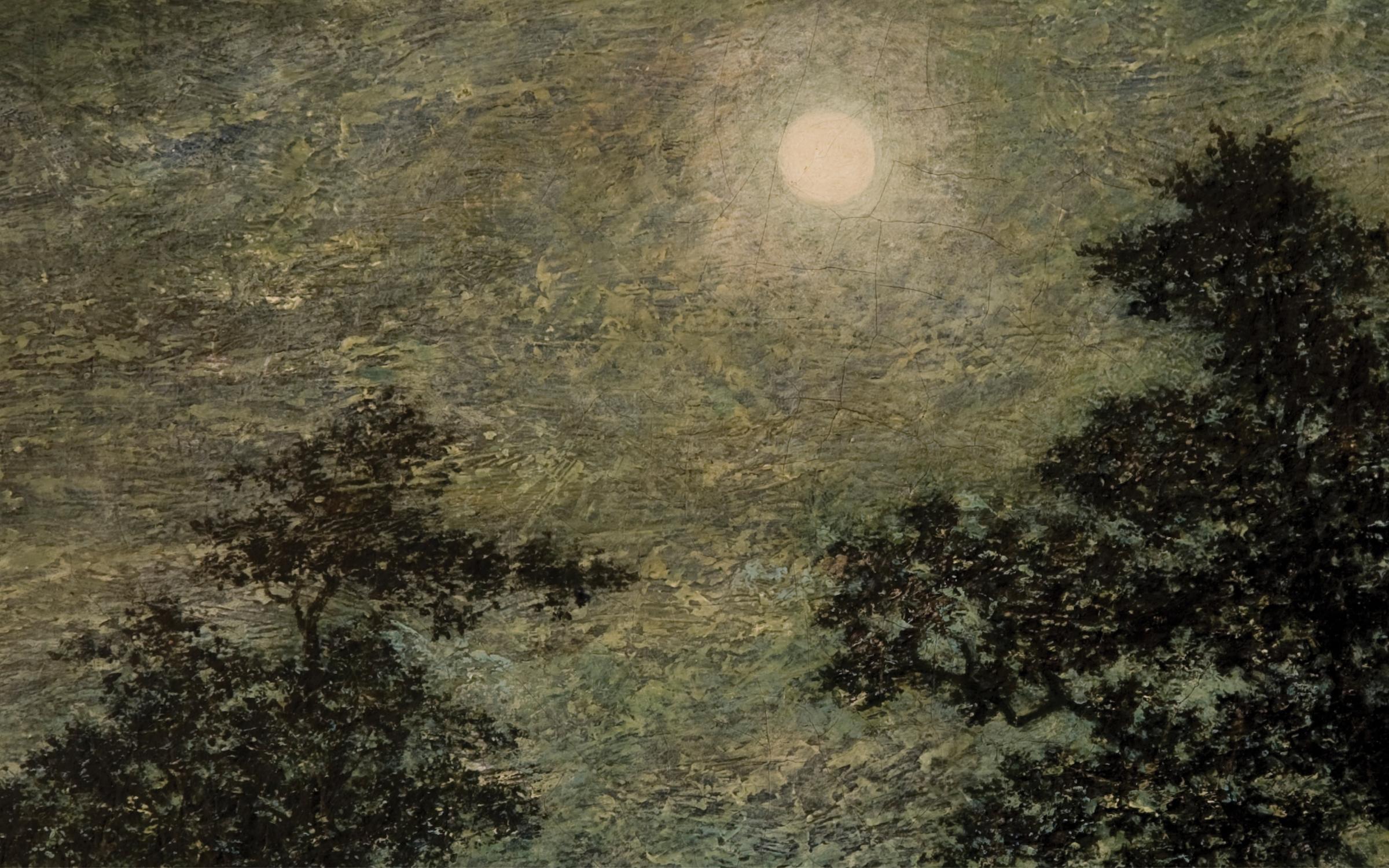 Ralph Albert Blakelock, Silvery Night, late 19th century Ralph Albert Blakelock, Silvery Night, late 19th century