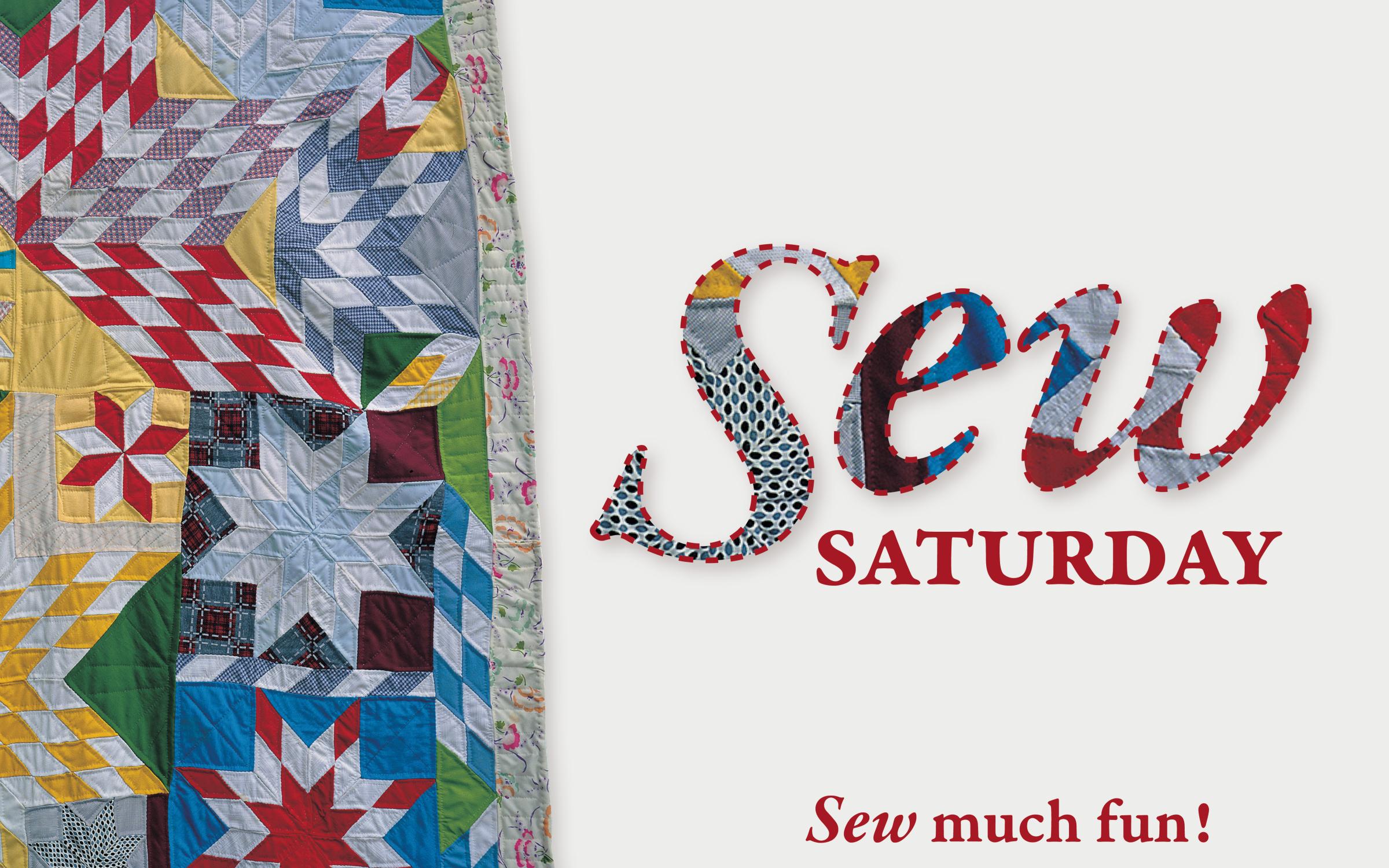 Sew Saturday, Sew Much Fun, Star Quilt on left corner