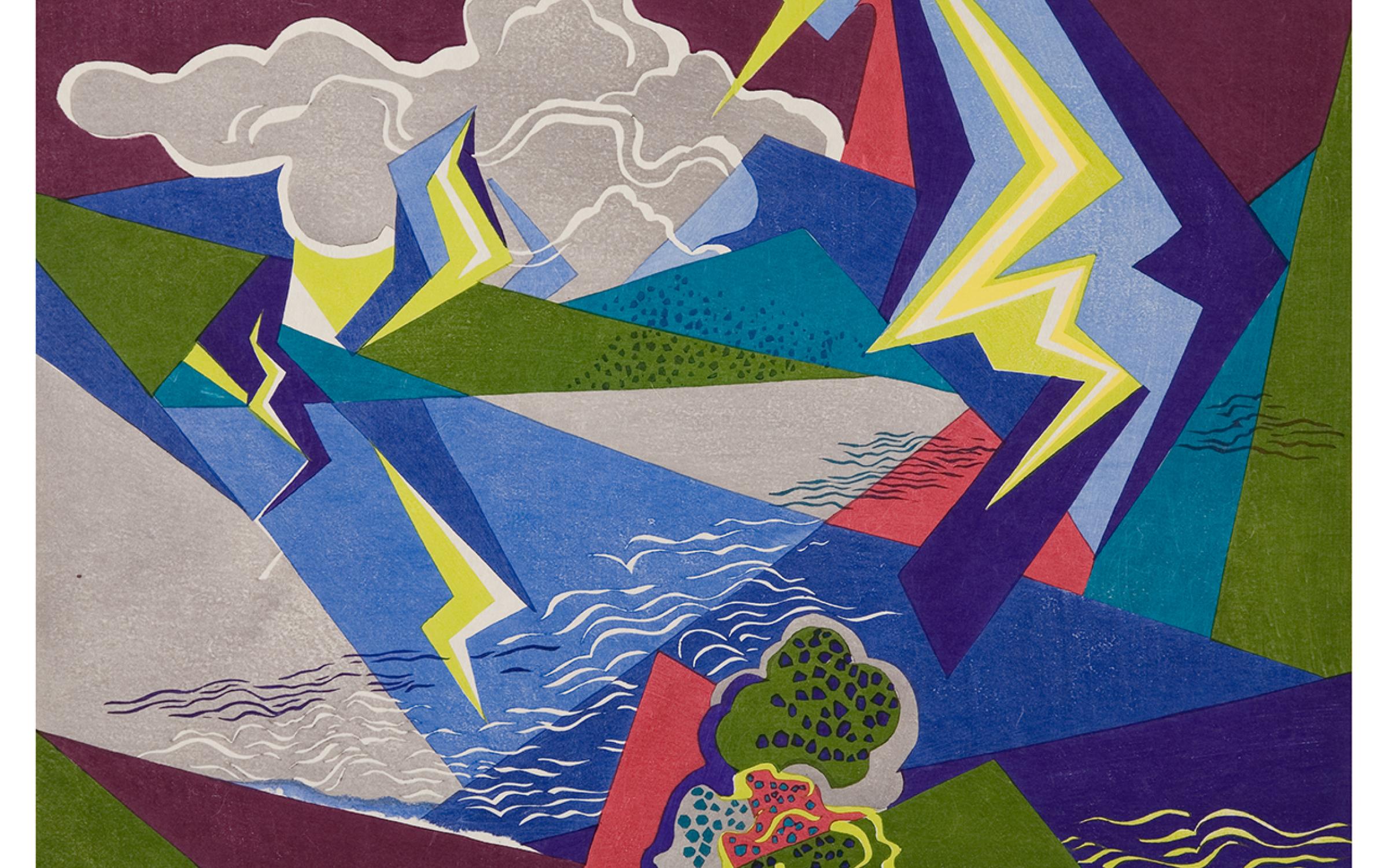 Stanton Macdonald-wright abstract painting