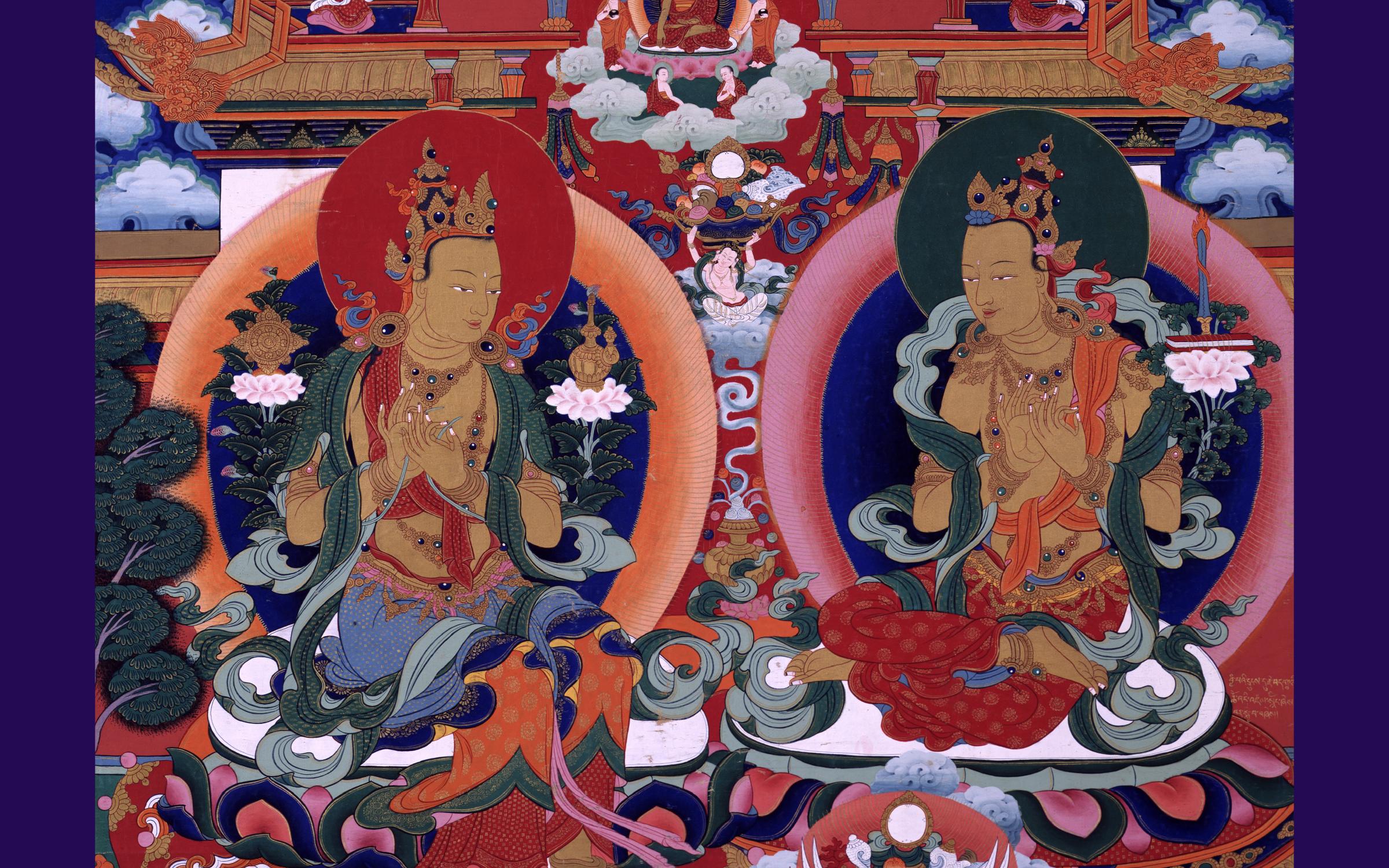 A colorful thangka