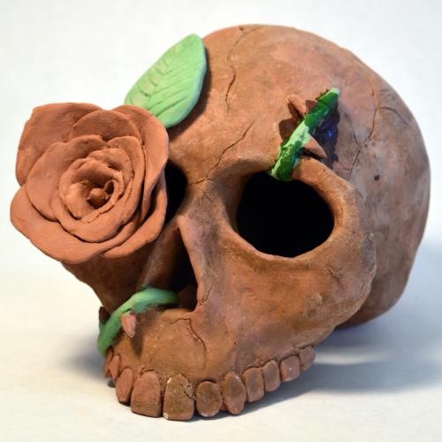 Briana Carter, (American b. 2001), With Life Comes Death, 2018, ceramic clay.