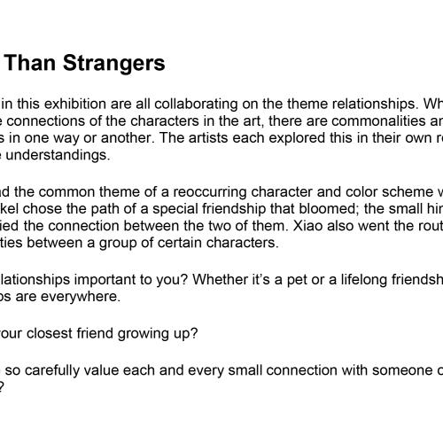 Closer Than Strangers by Makel Miller, Laurelai Bunker, and . Xiao Han Ye.