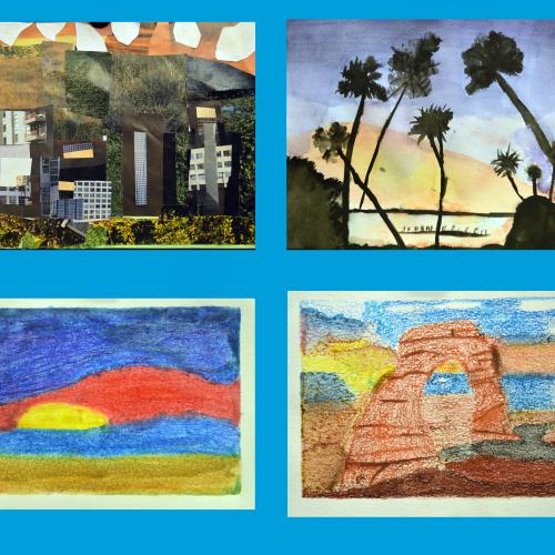 Colorful Sunset by Xander P., Angelica G., Alex R., and Carmen P.