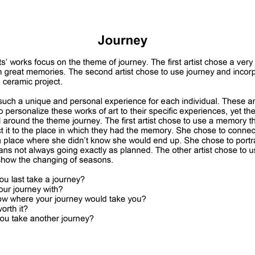 Journey by Megan Cerva and Terry Walster