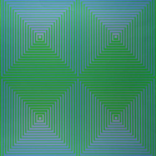 Anna Campbell Bliss (1925 – 2015), Spectrum Squared, Series III of Color/Light/Module, Variations A through J, 1973, screen print, 32 1/8 x 31 ¼ in. Purchased from the artist with funds from the National Endowment for the Arts, the Associated Students of the University of Utah, Friends of the Art Museum, and Mrs Paul L. Wattis, UMFA1975.046.007.001-007.