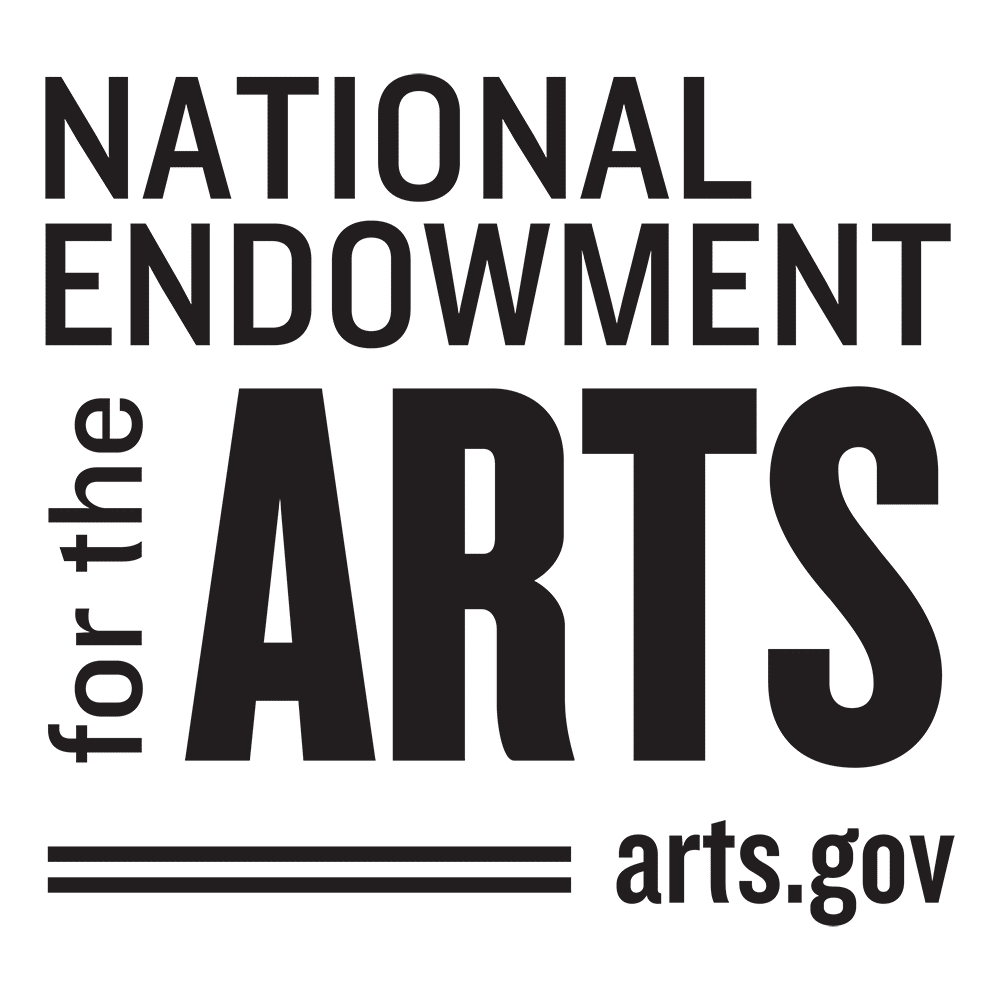 The image shows the National Endowment for the Arts logo with bold text reading “NATIONAL ENDOWMENT for the ARTS” and the website “arts.gov” underneath two horizontal lines.