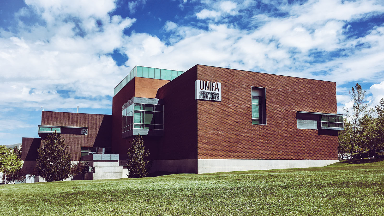 The south side of the UMFA building.